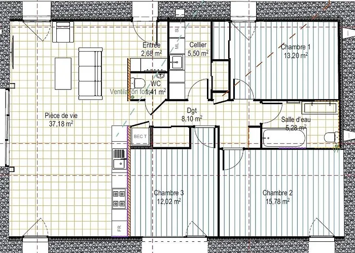 Casa de Férias La Grange Maen Pont-Saint-Martin
